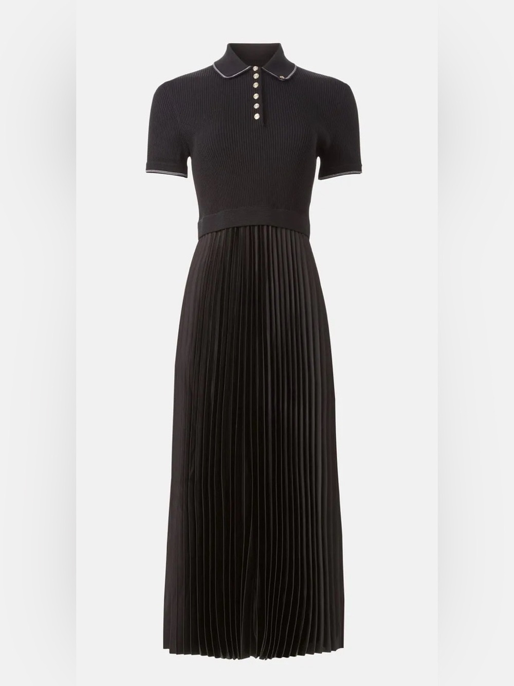 maje pleated dress size 38 NWT
